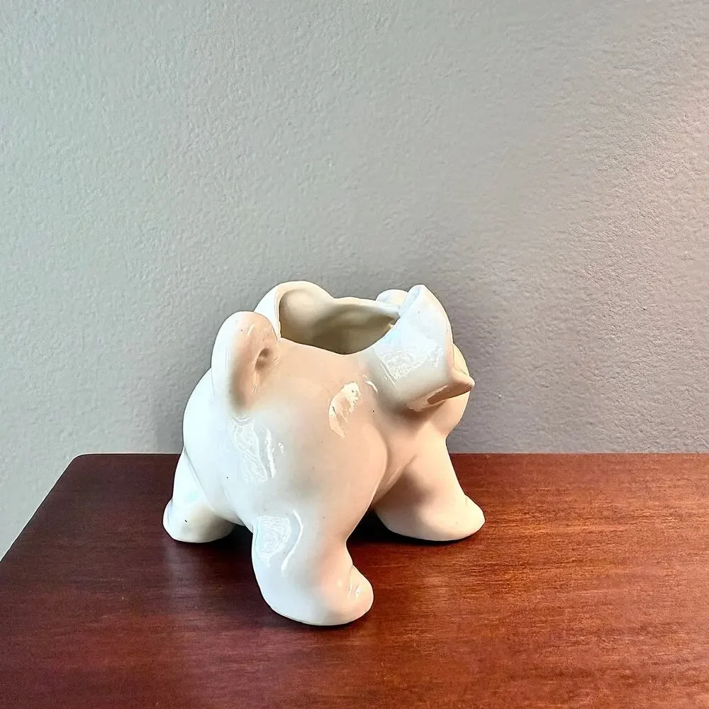 Copied - Shawnee Ceramic Pig Creamer White
